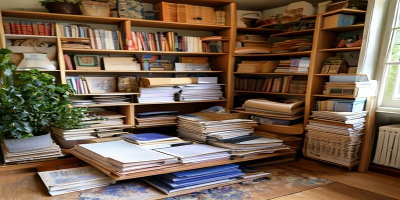 organized home inventory with digital device