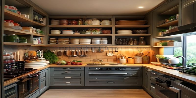 organized kitchen pantry
